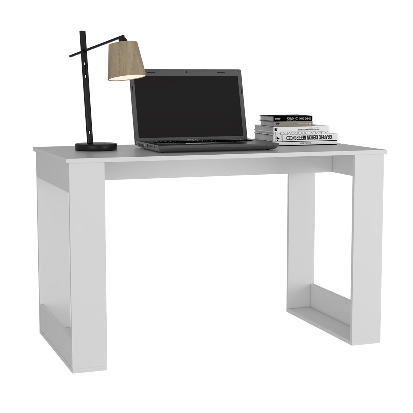 Escritorio Elora, Blanco, Ideal Para Espacios de Trabajo
