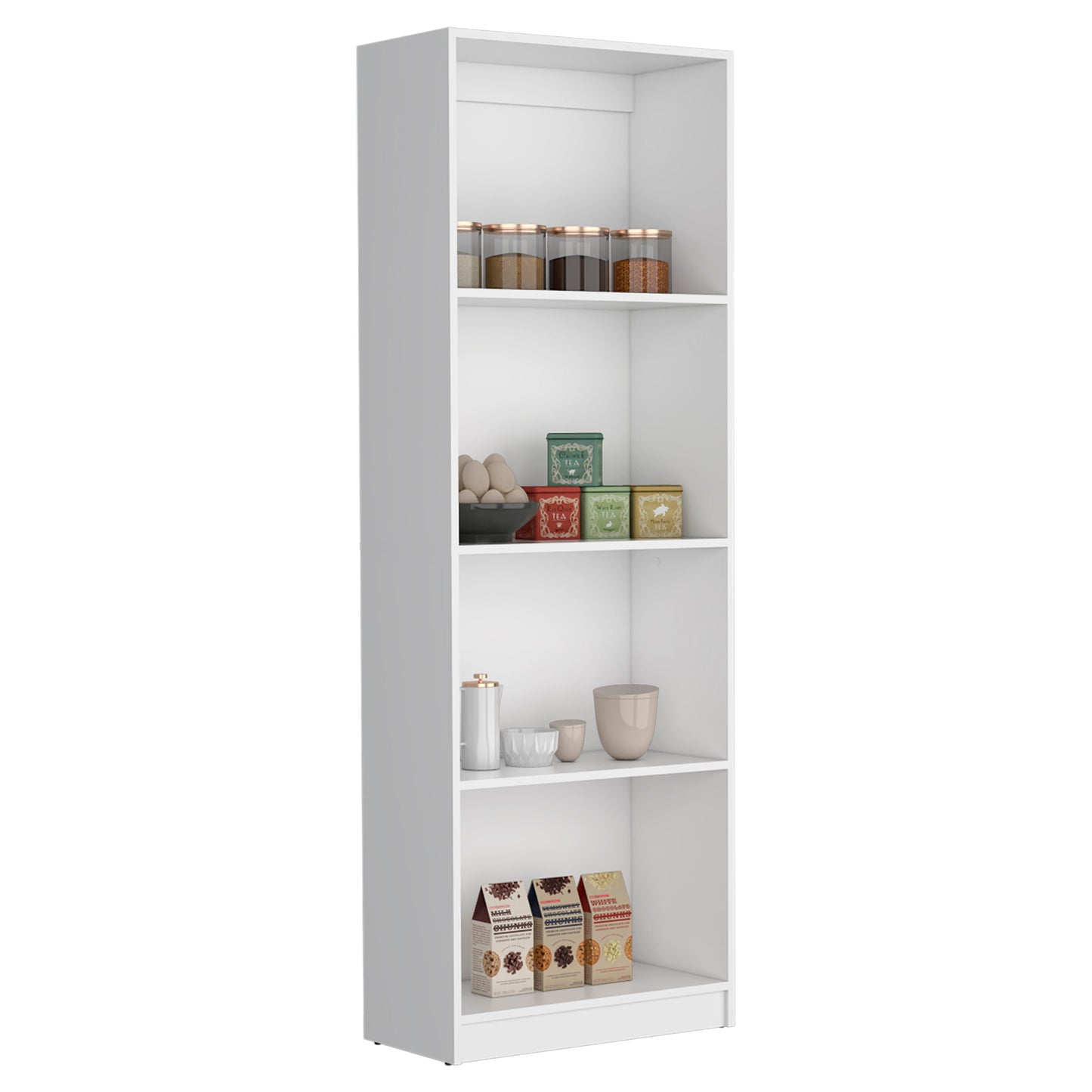 Estante E1Home, Blanco, con varios entrepaños