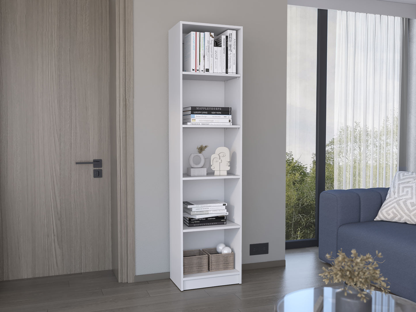 Estante E2Home, Blanco, con varios entrepaños