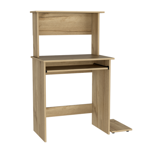 Escritorio Con Portateclado Y Base Para Cpu, FM Furniture 065C, Café Claro