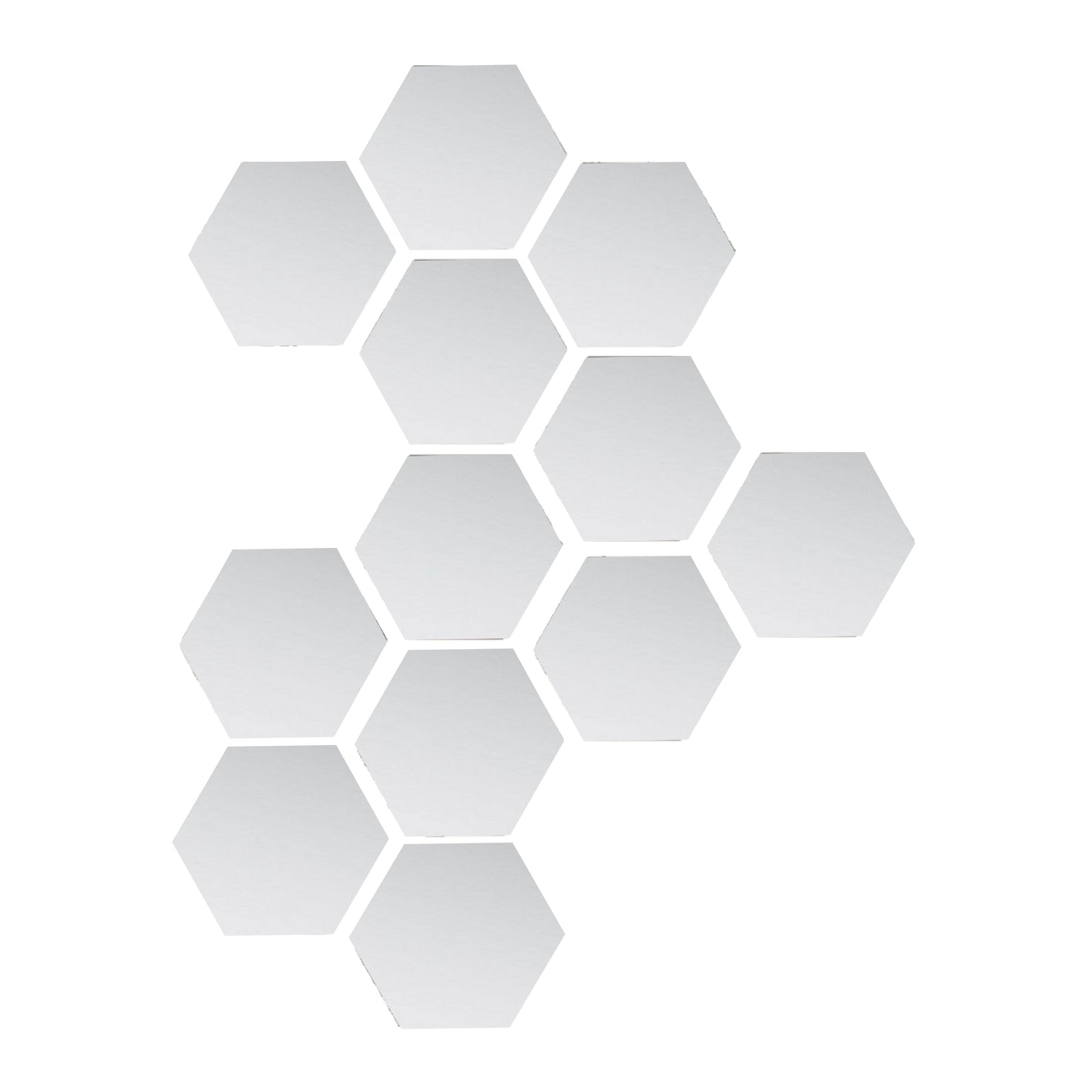 Espejo Lirio, con forma hexagonal