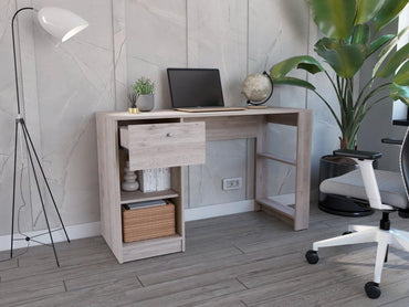 Escritorio Melamina Un Cajon, Gris