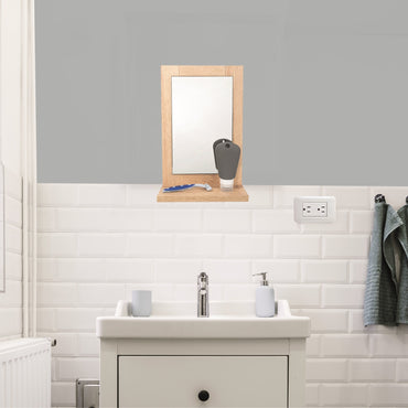 Espejo Shaver, Con Marco Y Repisa