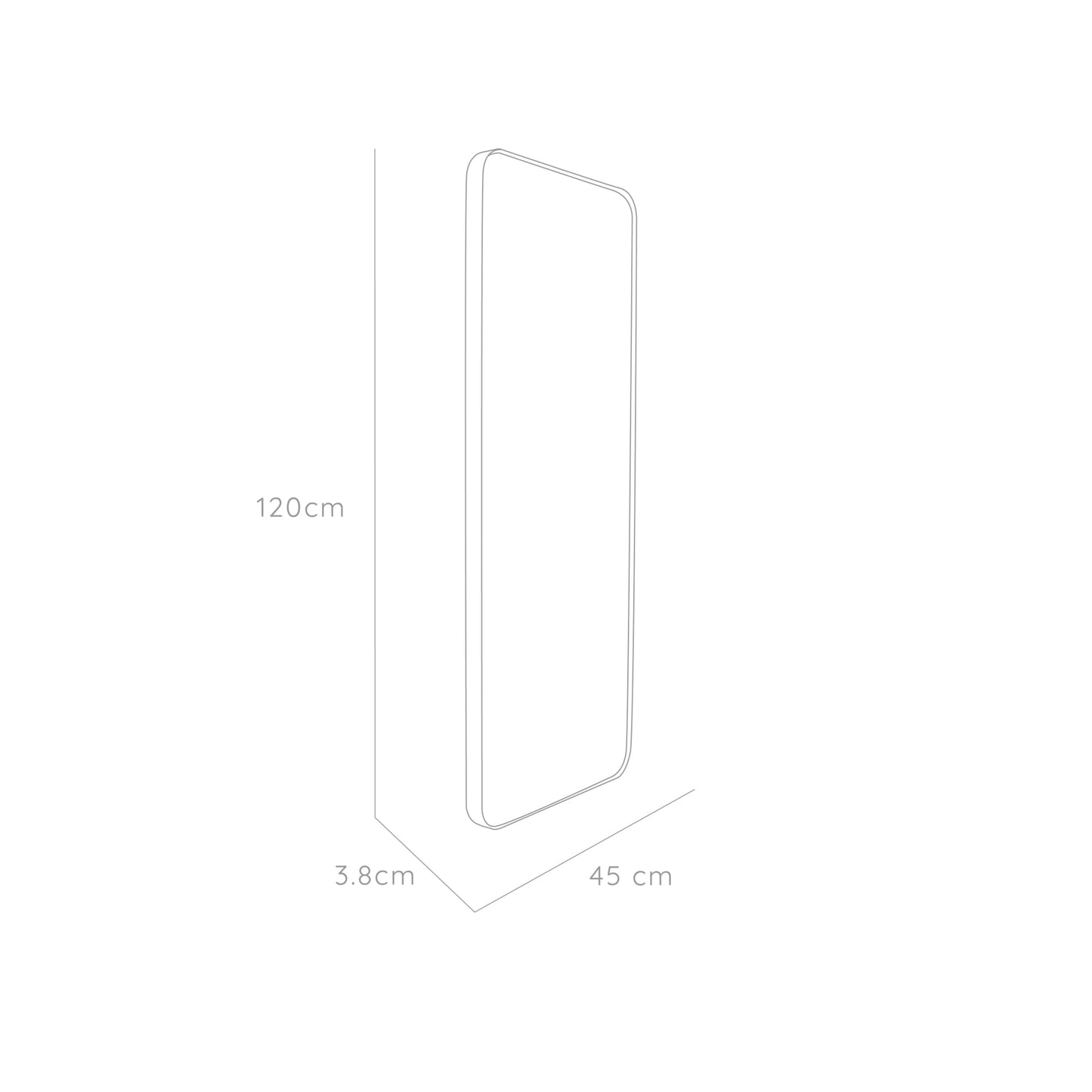Espejo Sussy Rectangular, Marco Metalico
