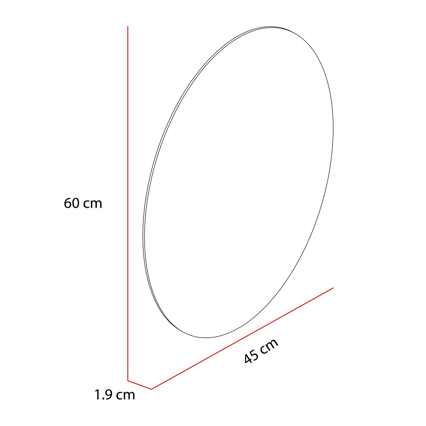 Espejo Ovalado, FM Furniture