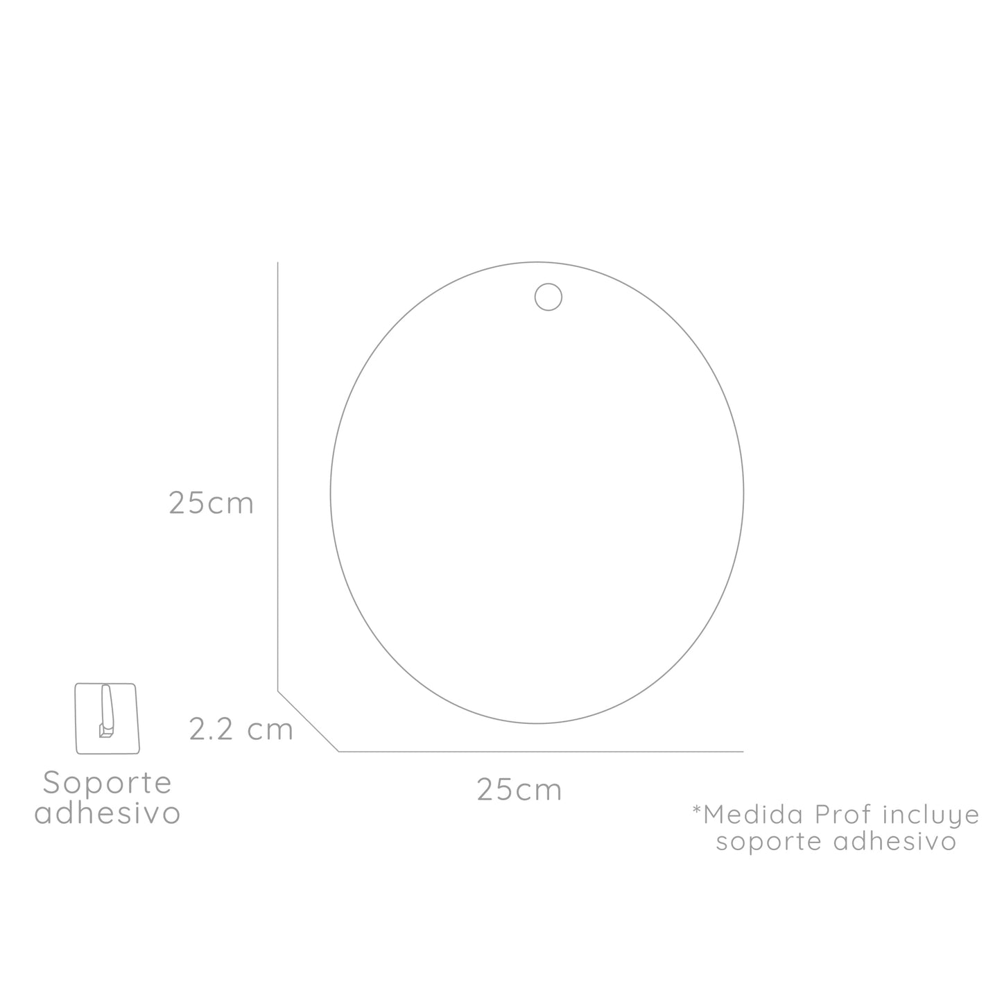 Espejo Terra Circular