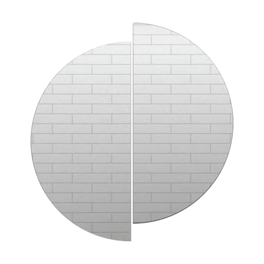 Set De Dos Espejos Divididos Rimini Redondos