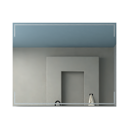 Espejo Terranova, con Forma Rectangular