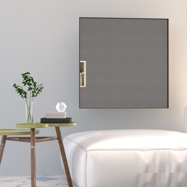 Espejo Ambar, con marco negro