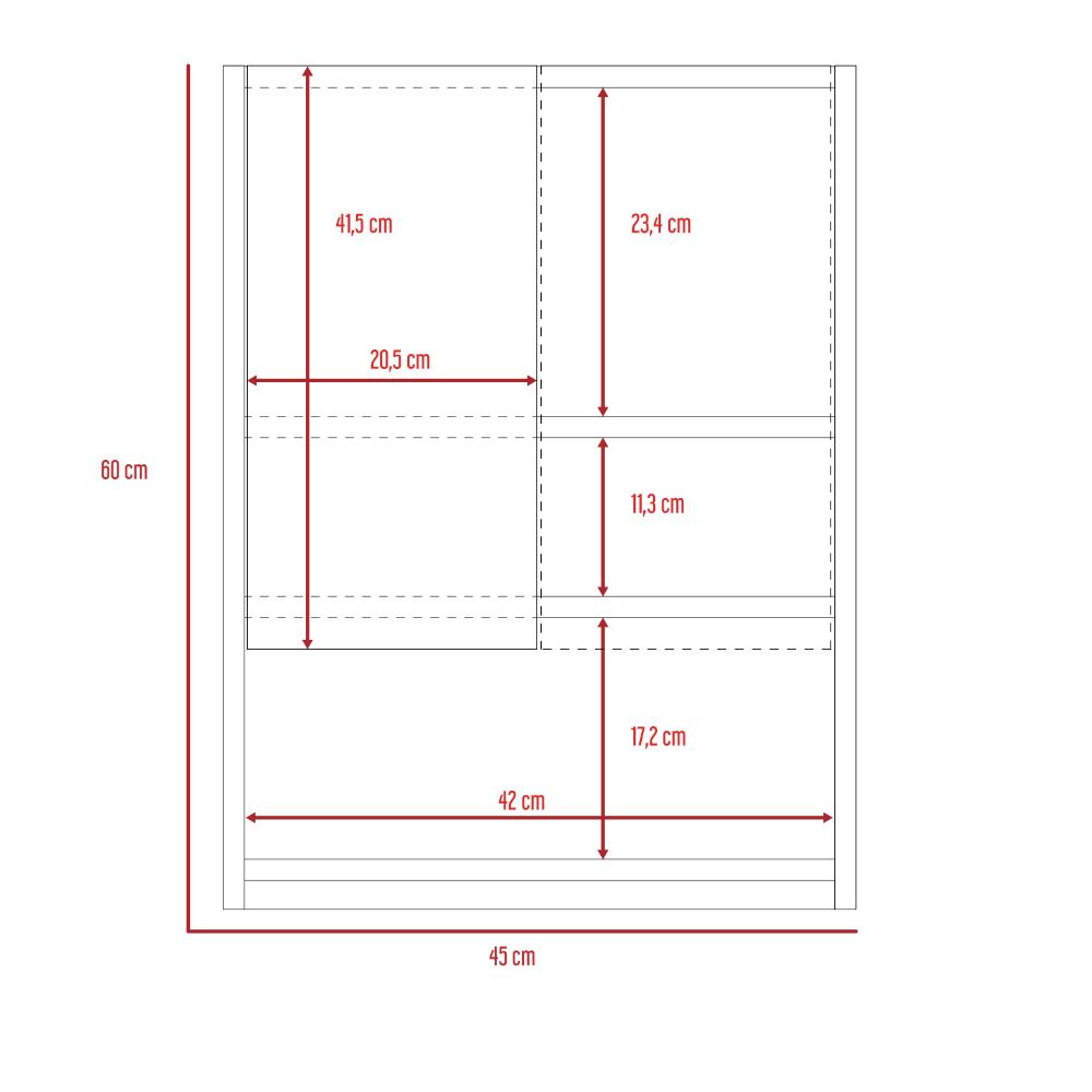 Botiquin Para Baño Ventus, Duna Y Plomo Con Espejo