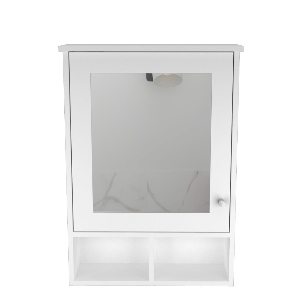 Botiquin Con Espejo Una Puerta FM 016B, Blanco
