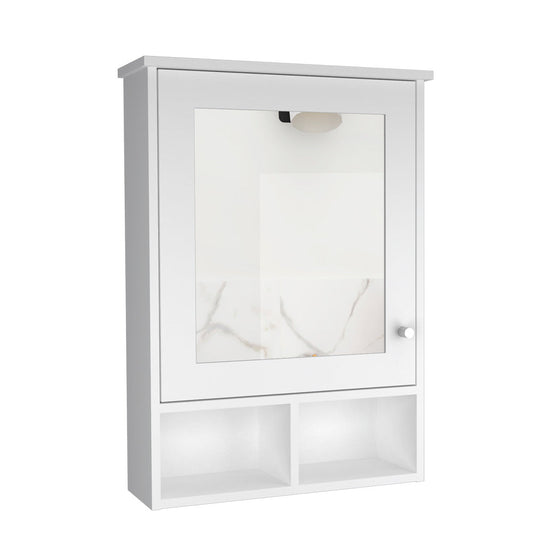 Botiquin Con Espejo Una Puerta FM 016B, Blanco