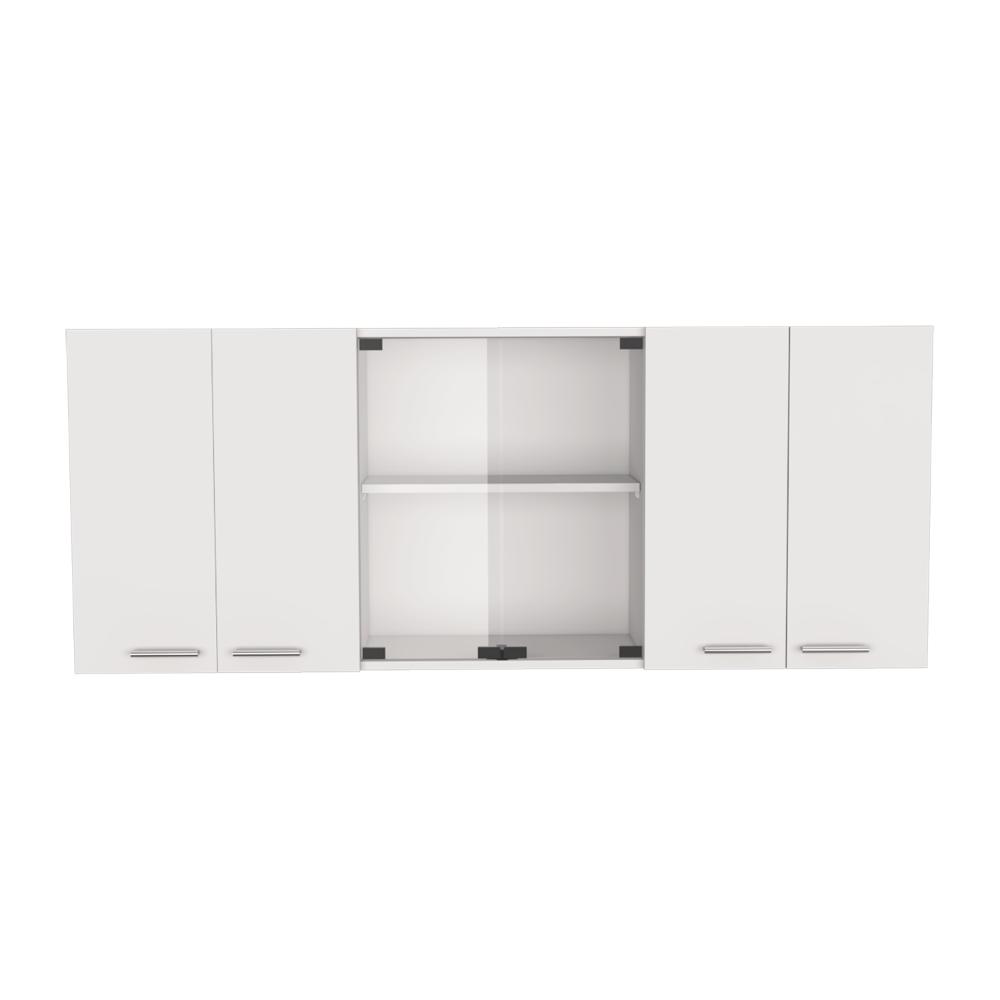 Gabinete Superior Vega, Blanco Duqueza, con amplio espacios espacios para guardar utensilios de cocina