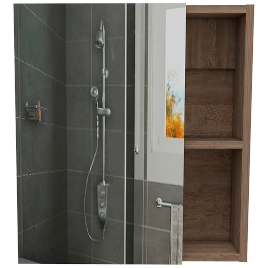 Botiquin Para Baño Labelle, Miel Con Espejo