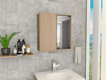 Botiquin Para Baño Miró, Rovere Con Espejo