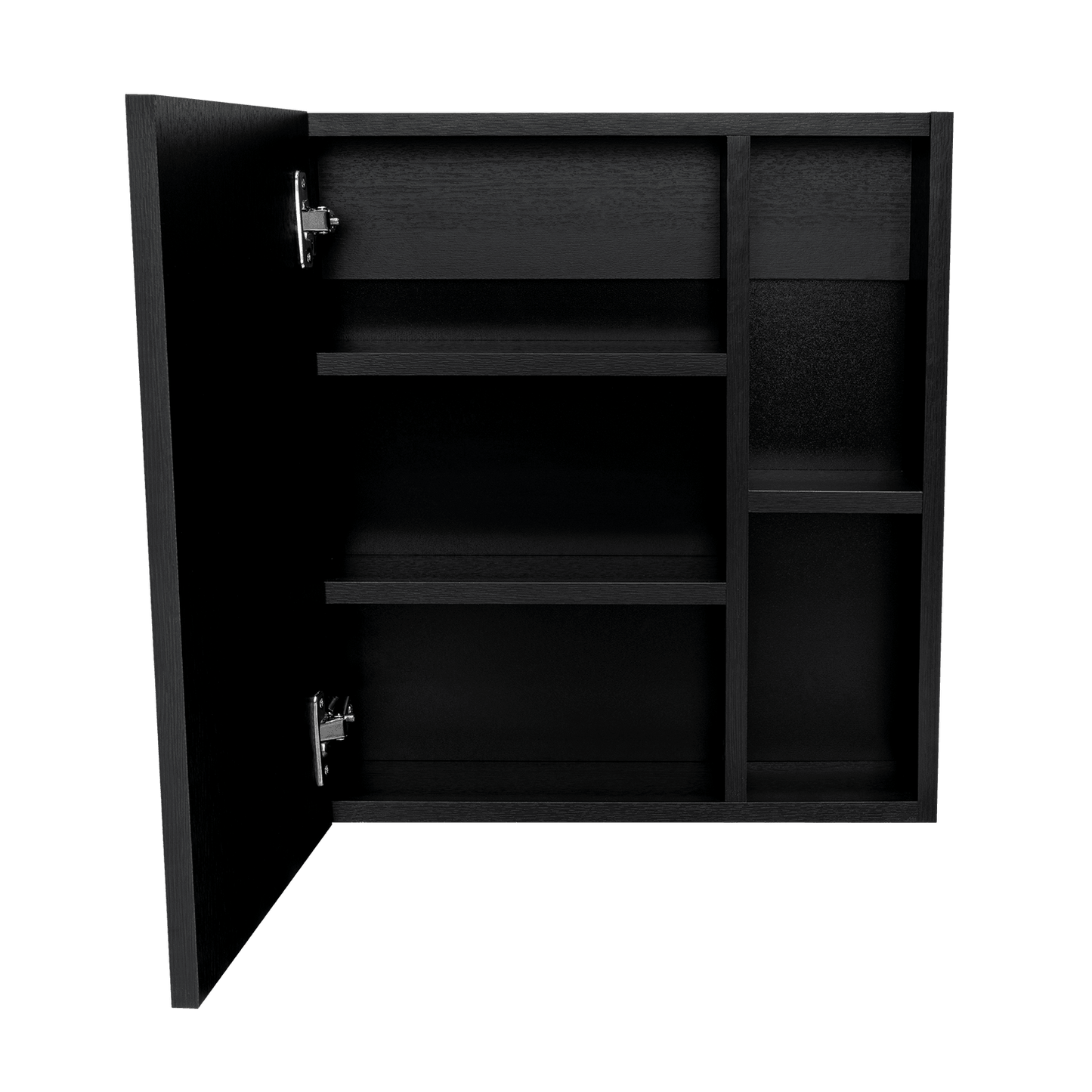 Botiquin Con Espejo Una Puerta FM 017N, Negro