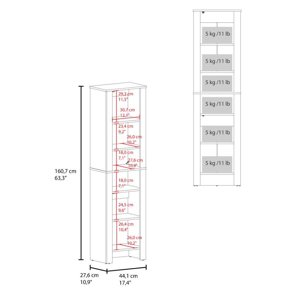 Mueble Auxiliar para Baño Vanes, Wengue, con espacio para objetos decorativos