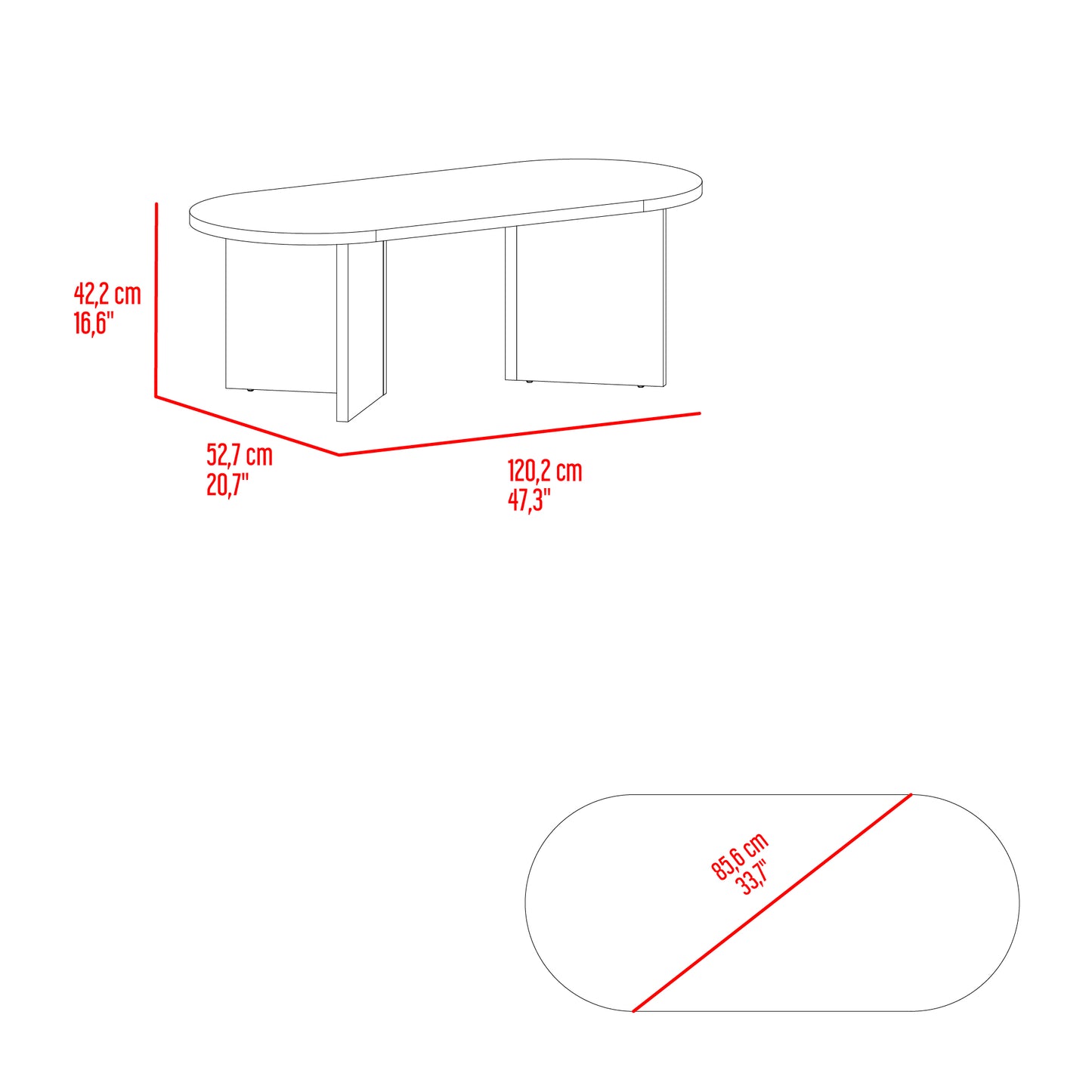 Mesa De Centro Ted, Fresno Europeo