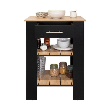 Isla De Cocina Un Cajon, FM Furniture 006N Negro