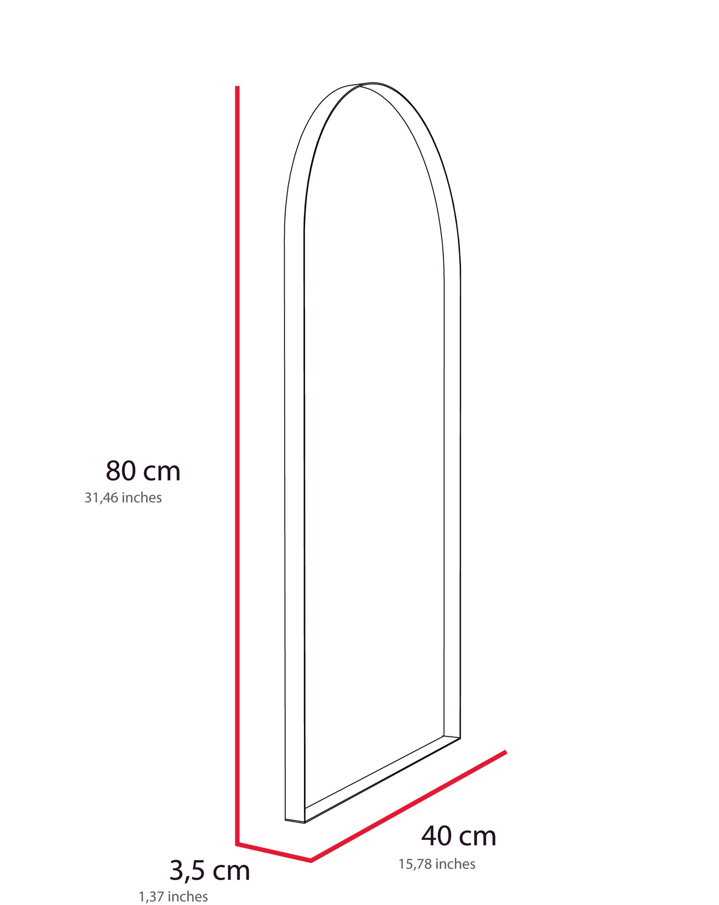 Espejo Marsella, con forma rectangular