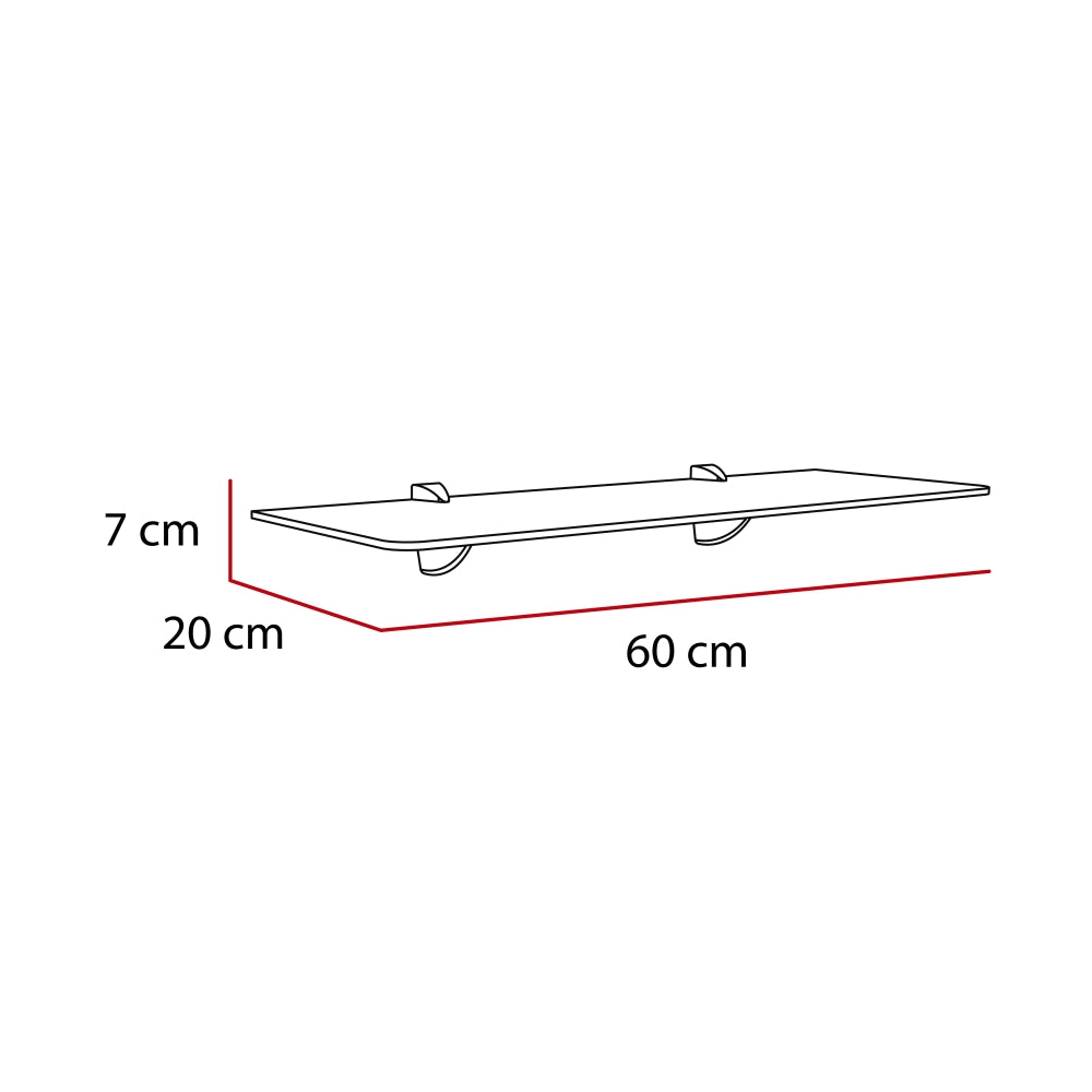 Repisa Rectangular, con amplio espacio para colocar todo tipo de objetos