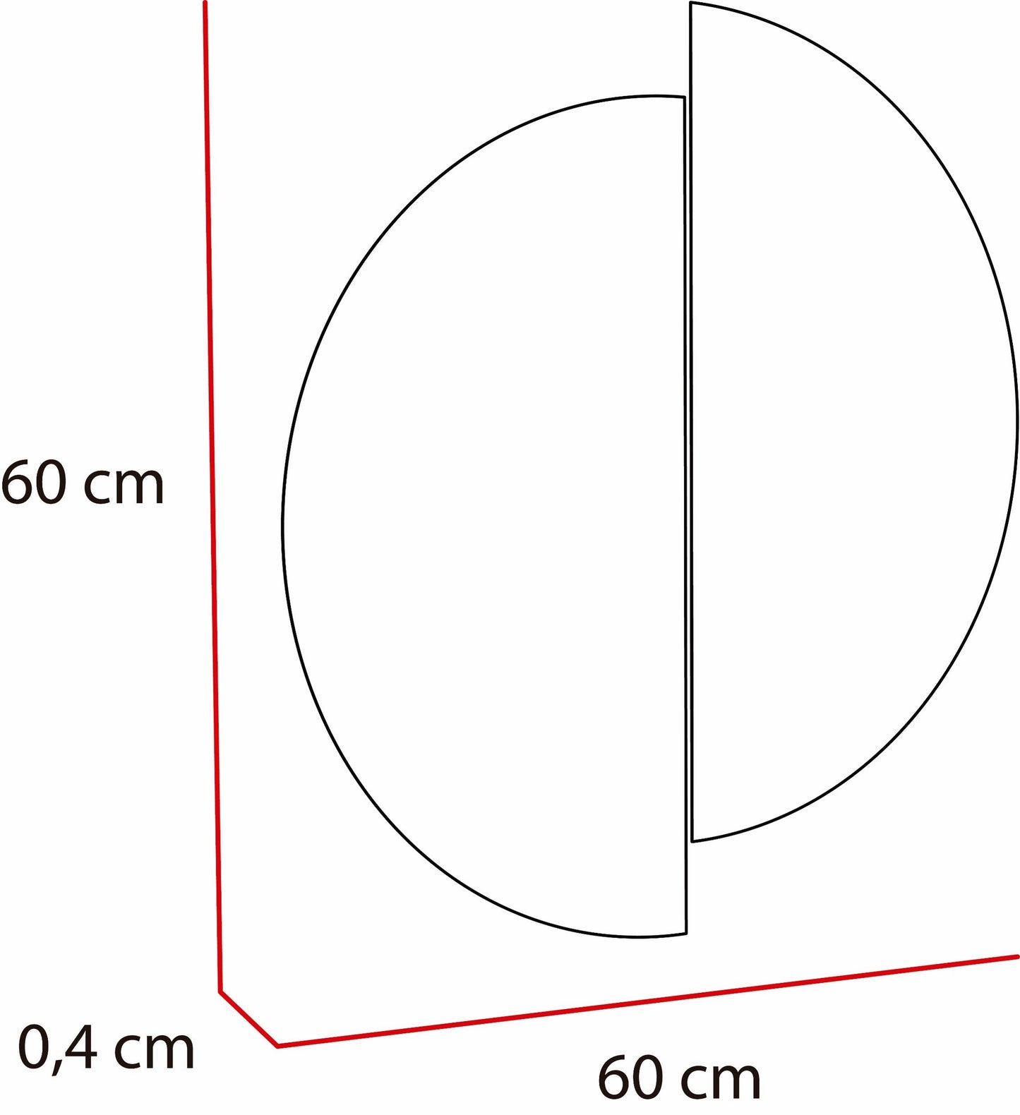 Set De Dos Espejos Divididos Rimini Redondos