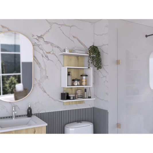 Mueble Organizador Baño Massana, Duna Y Blanco