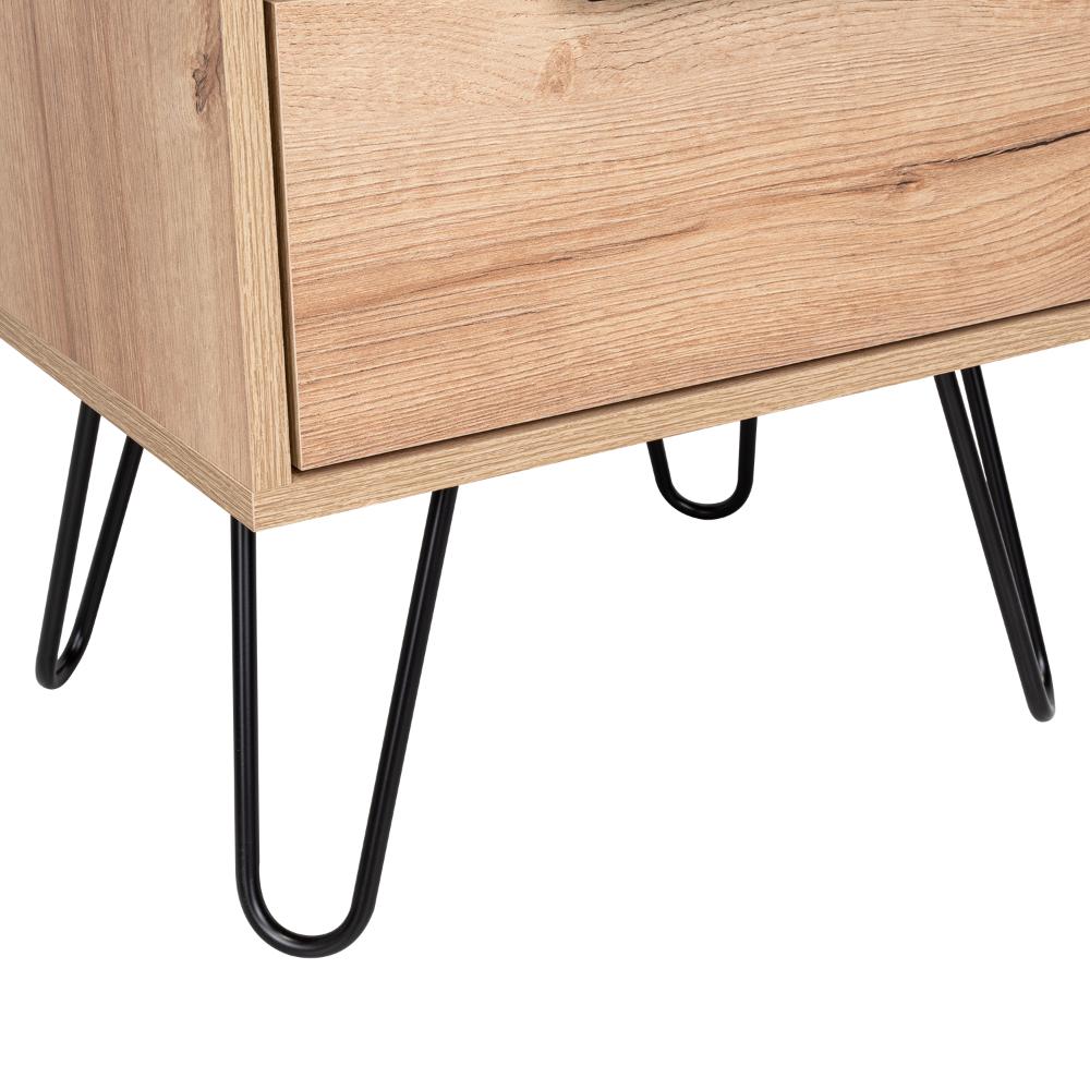 Velador Dos Cajones, FM Furniture 004C, Cafe Claro