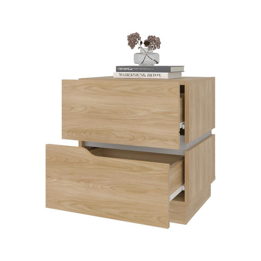 Mesa de Noche Bonnie, Fresno Europeo y Blancco Duqueza