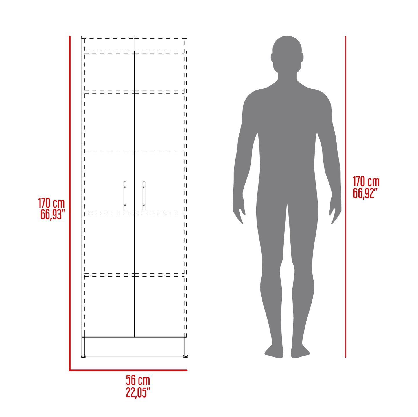 Mueble Despensa Multiusos Kitchen, Blanco