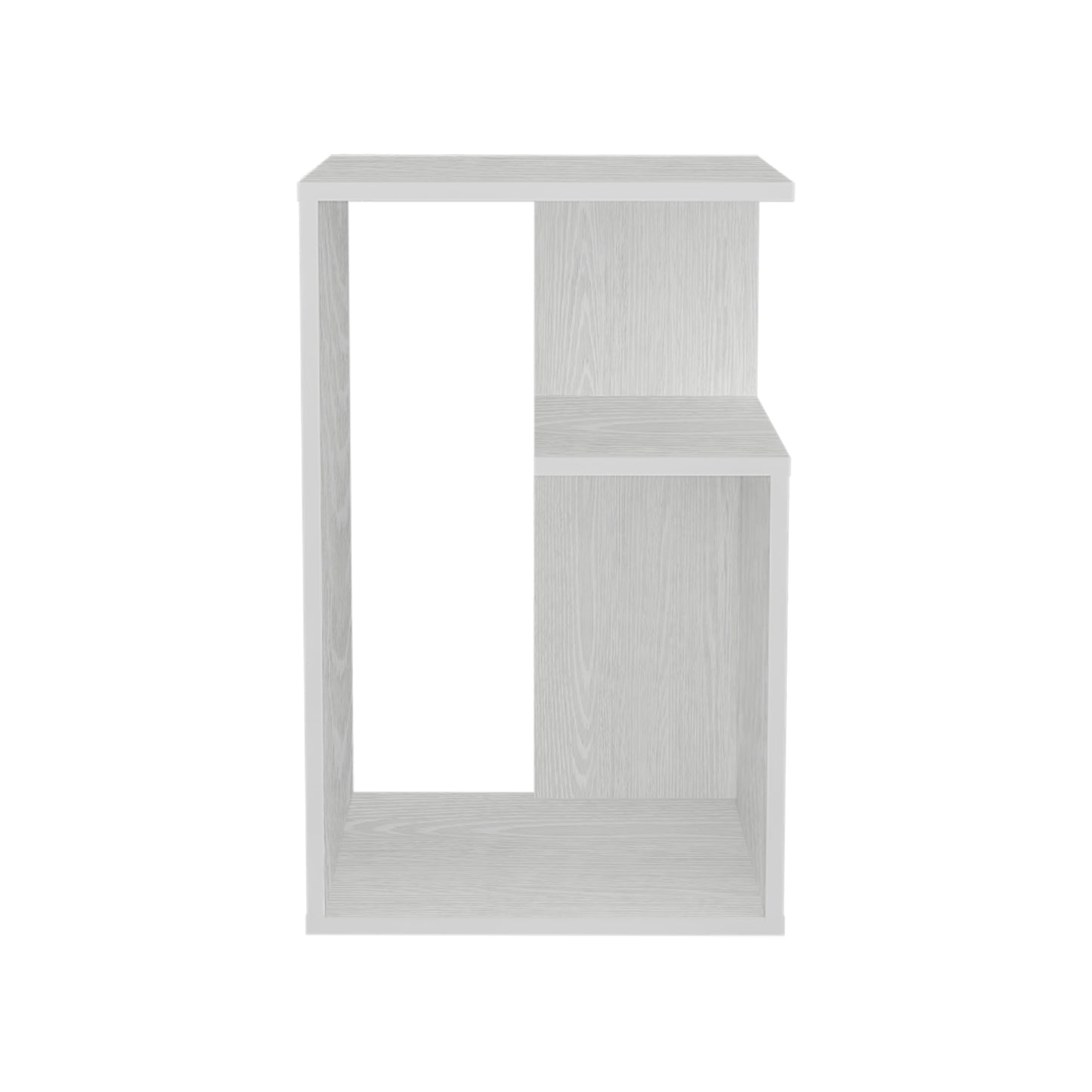 Mesa Lateral Funcional Everett, Color Blanco