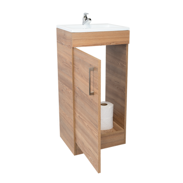 Mueble Vanitorio Una Puerta , FM Furniture, Café Claro