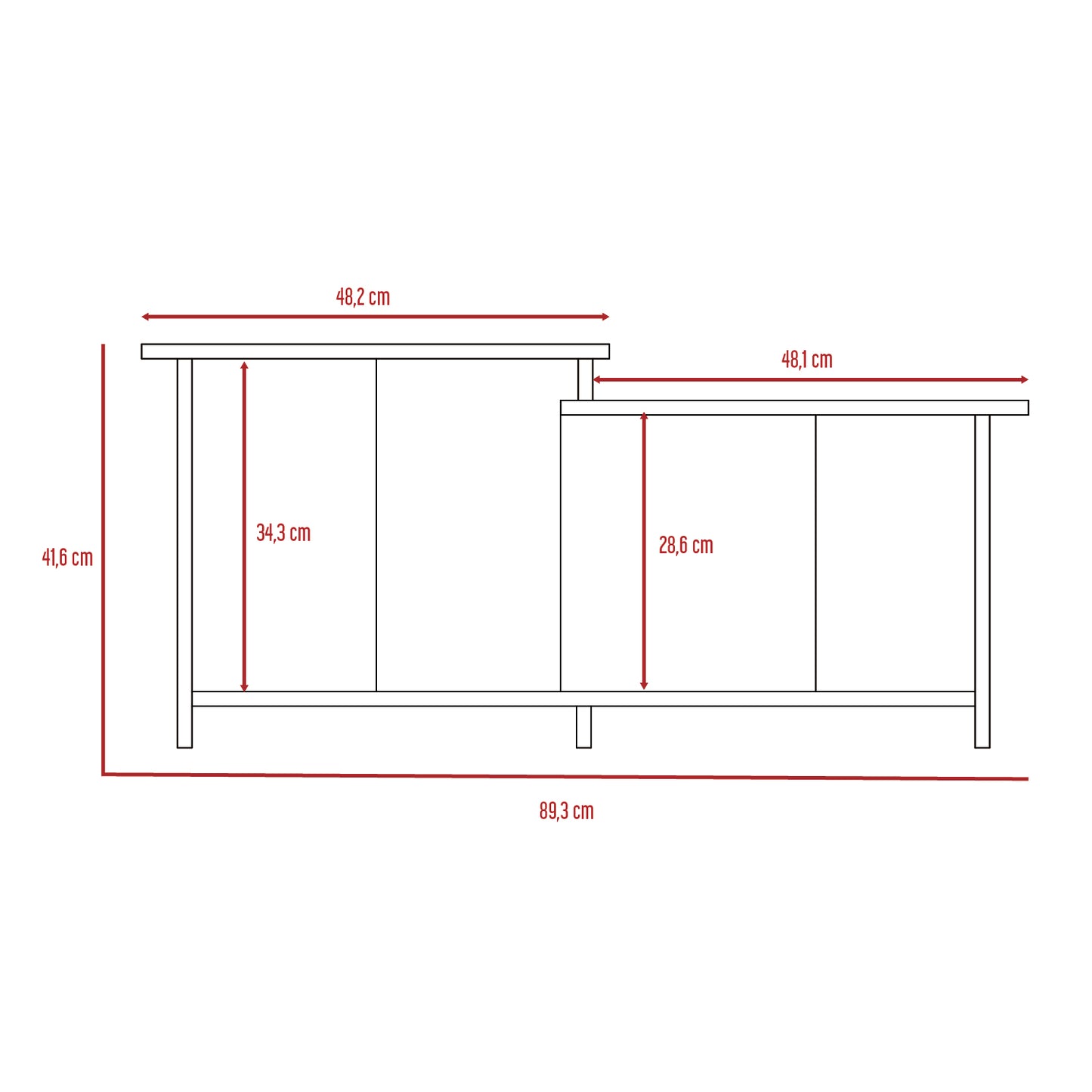 Mesa de Centro Wema, Macadamia, con Amplio Espacio Ideal Para Ubicar Decoraciones