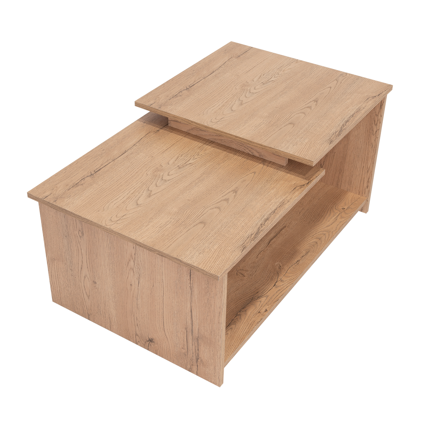 Mesa de Centro Wema, Macadamia, con Amplio Espacio Ideal Para Ubicar Decoraciones