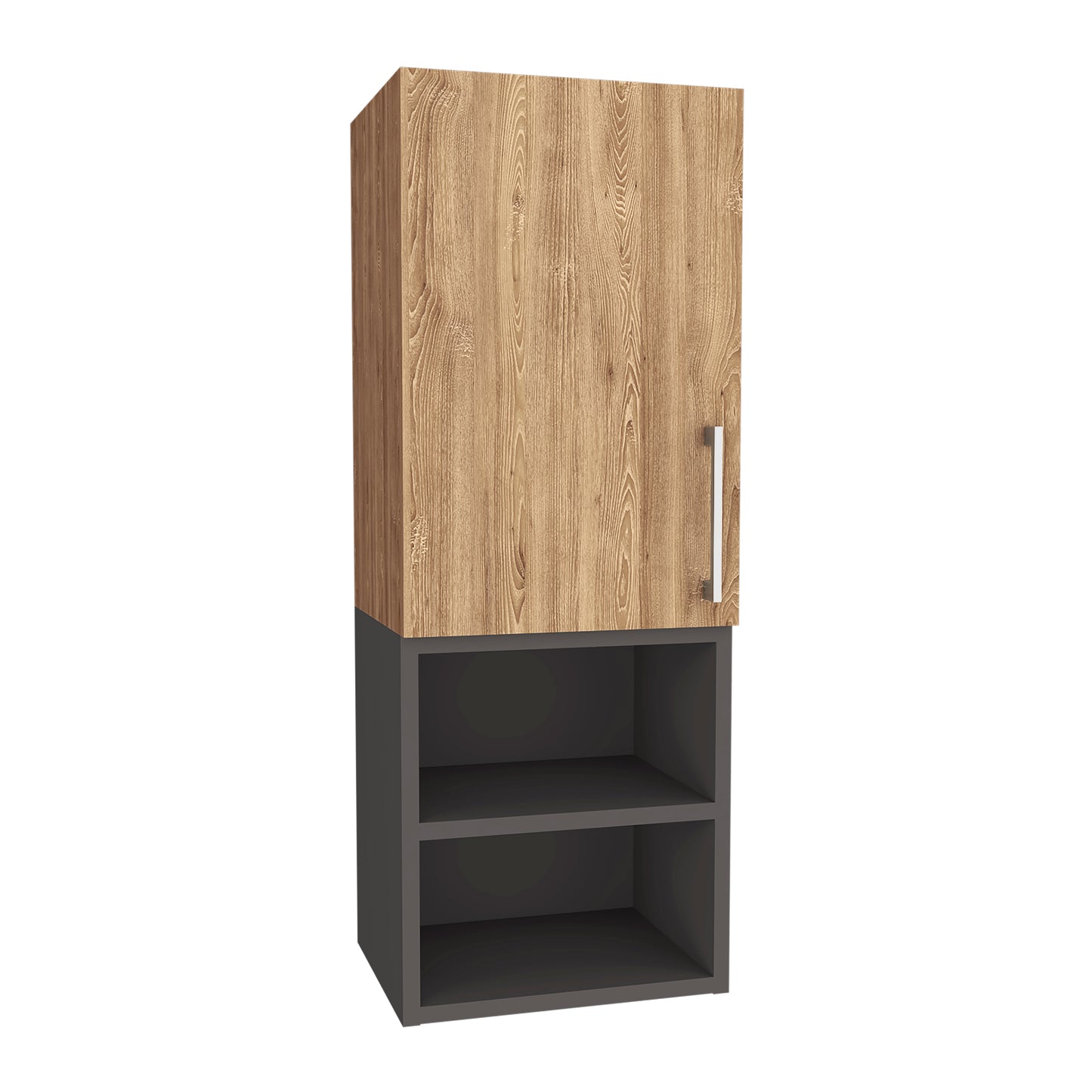 Combo Madrid, Miel, incluye mueble auxiliar y optimizador de baño