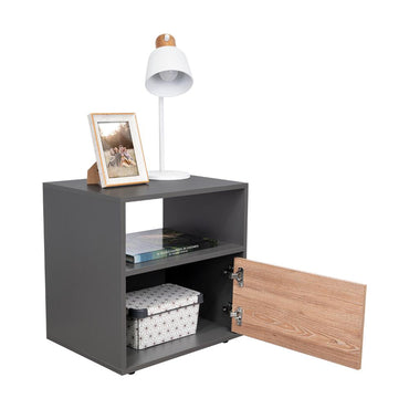 Velador Galanto, Plomo y Lenno con Una Puerta Batiente