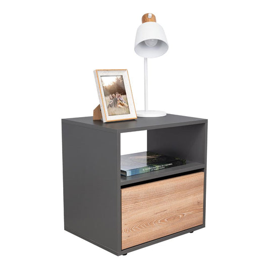 Velador Galanto, Plomo y Lenno con Una Puerta Batiente