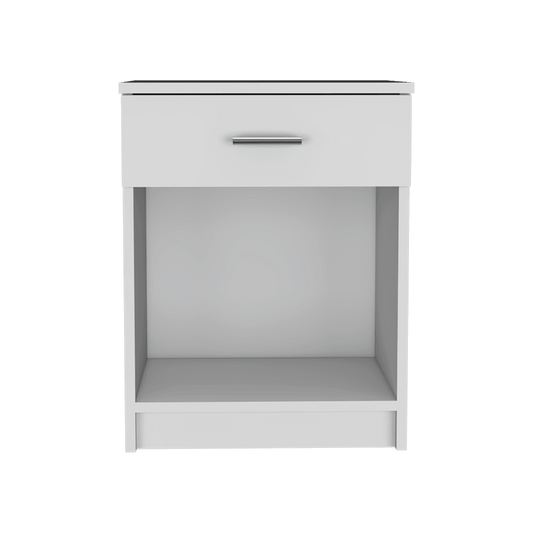 Velador Un Cajon FM 017B, Blanco