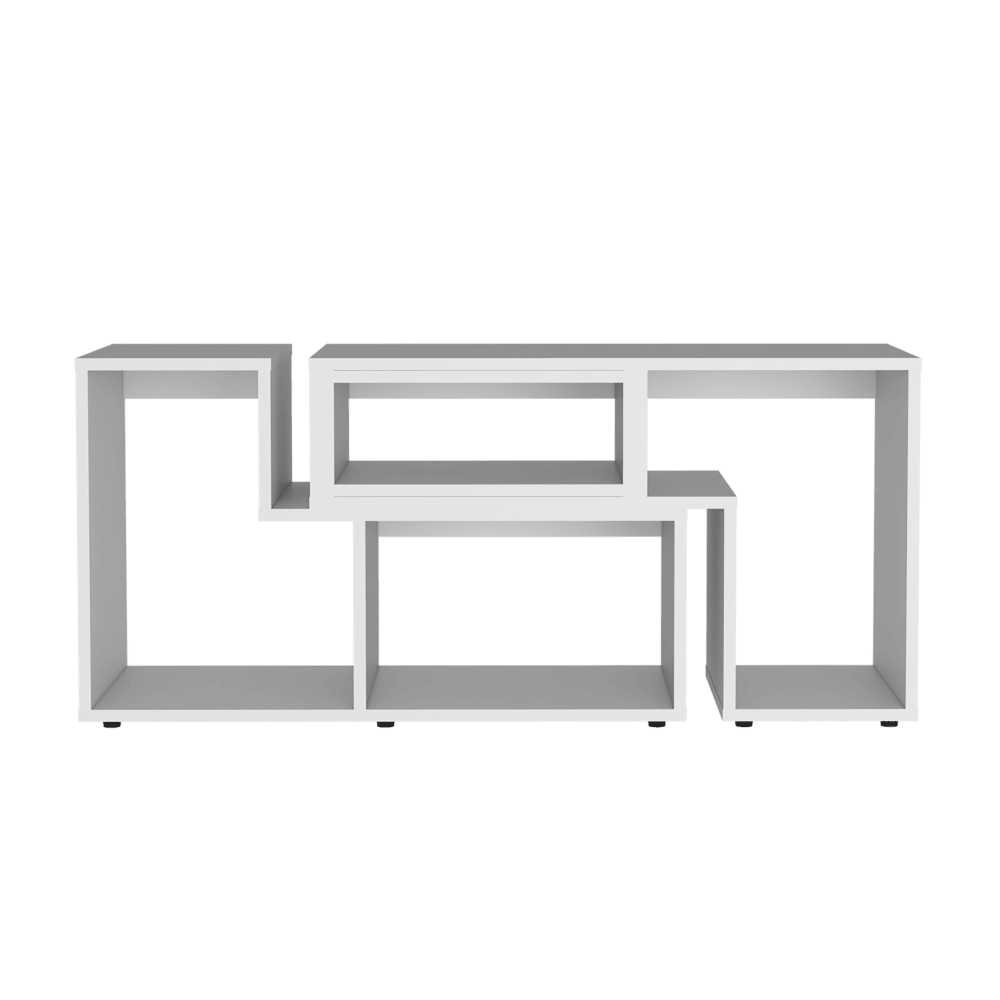 Mesa Para Tv Ascher, Blanco Duqueza, con Espacio Para Televisor de Hasta 50 Pulgadas