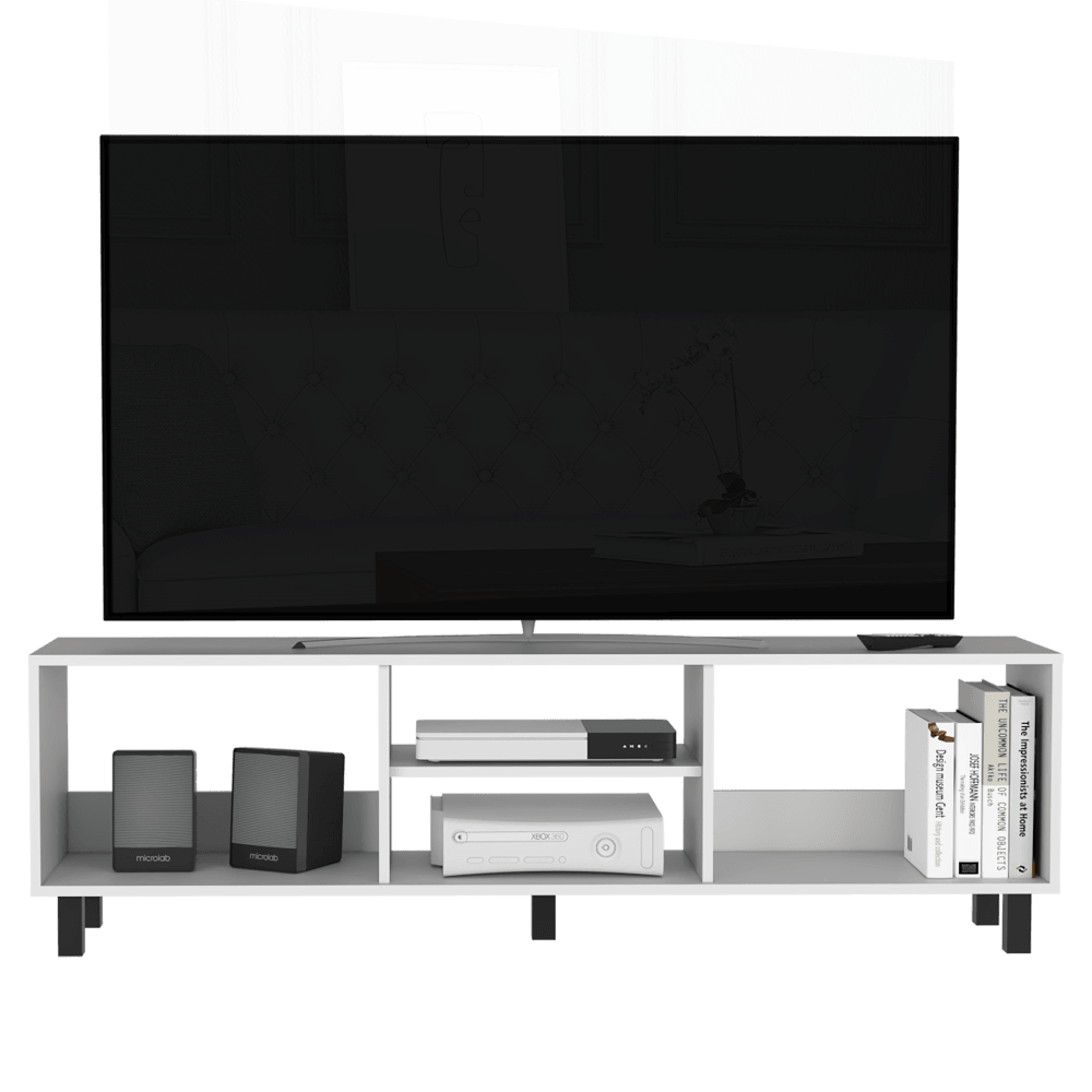 Mesa Para Tv Tunez, Blanco Duqueza, Para Televisor Hasta 70 Pulgadas