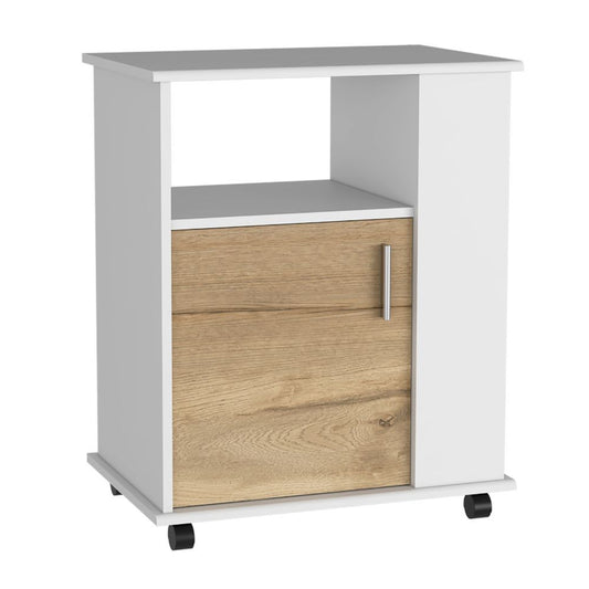 Mueble Microondas Una Puerta FM 015B, Blanco