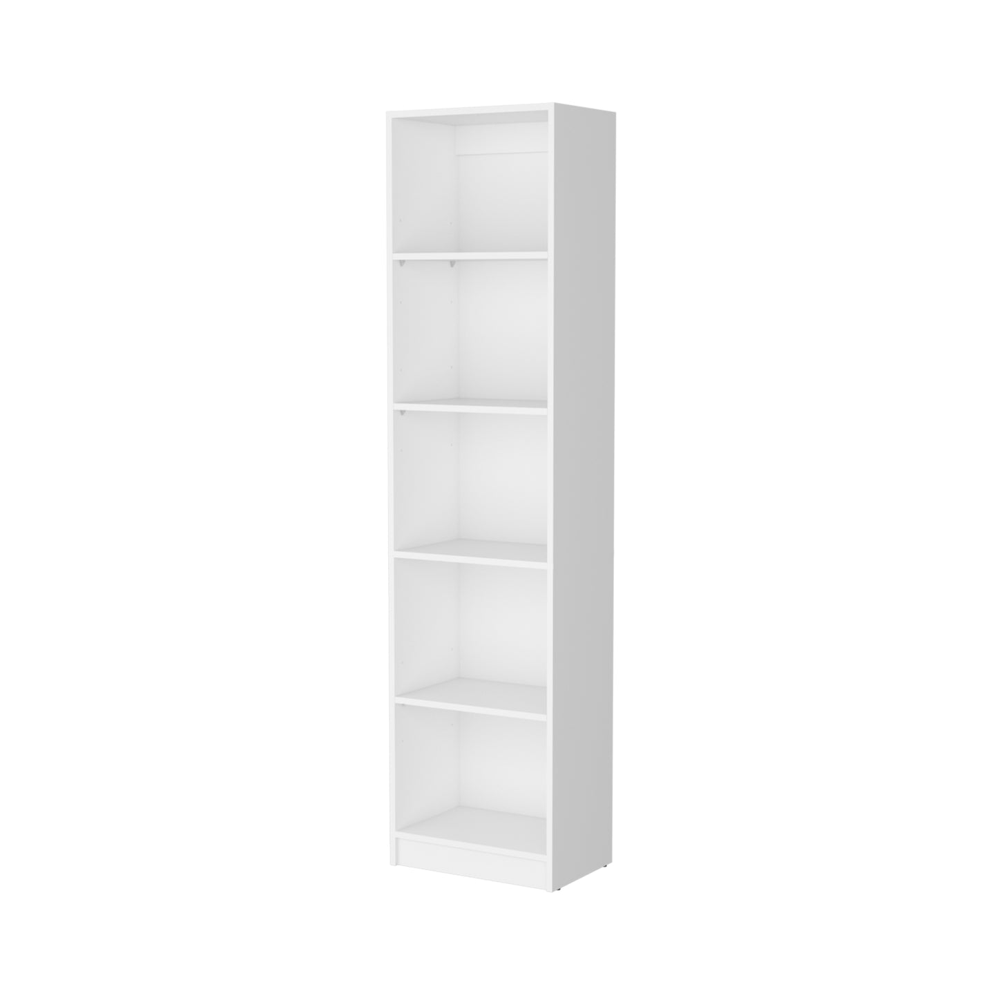 Biblioteca Estante Con Cinco Repisas Melamina, FM Furniture Blanco