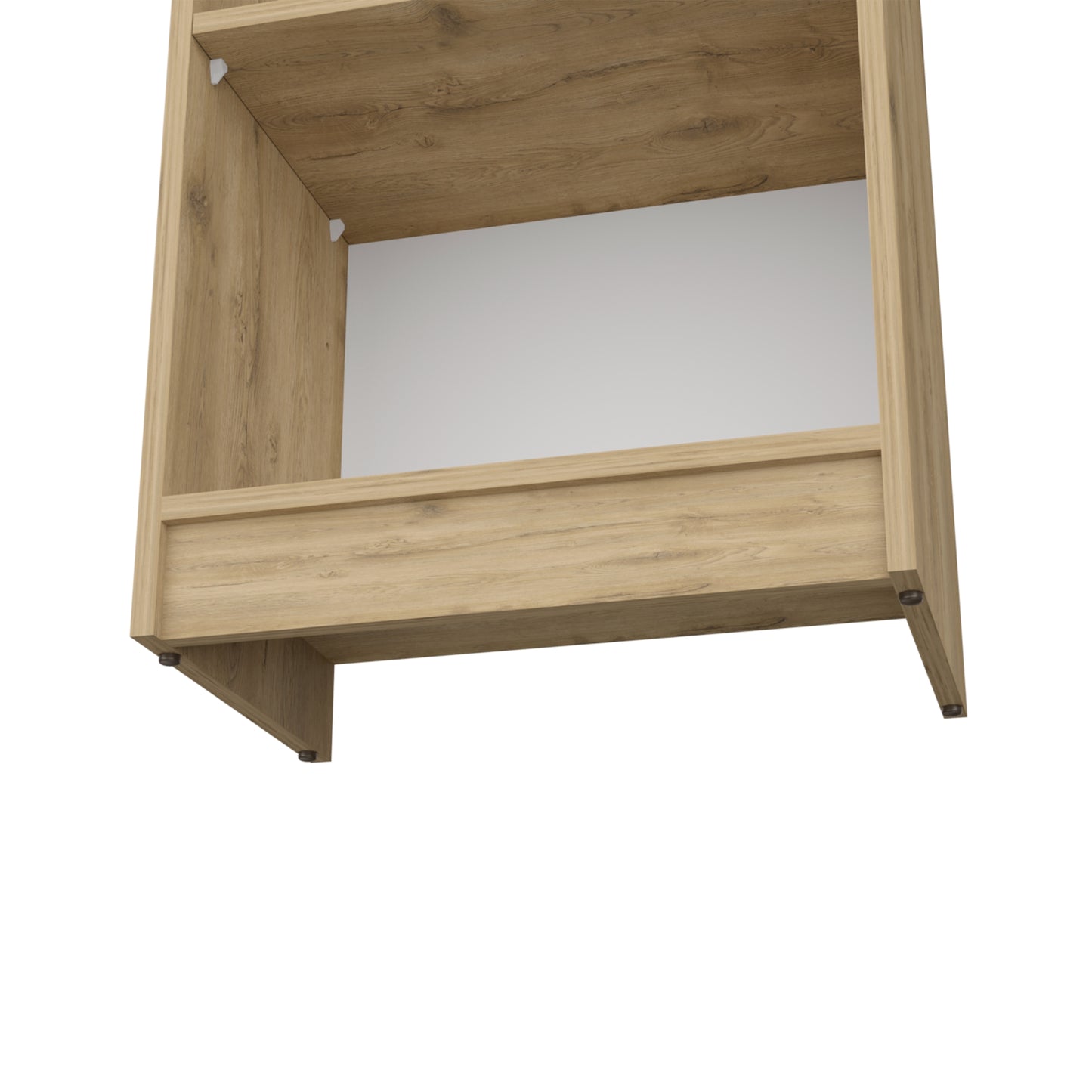Biblioteca Estante Con Cinco Repisas Melamina, FM Furniture Cafe Claro