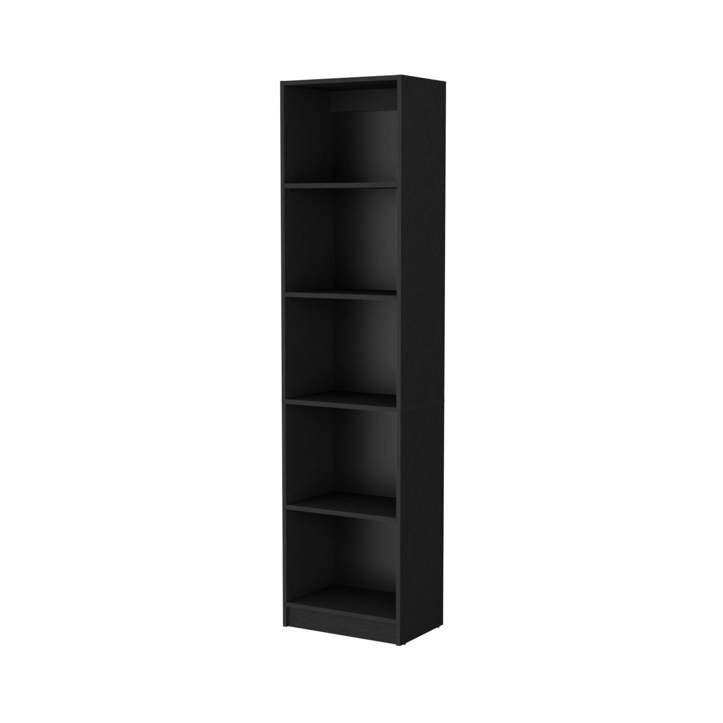 Biblioteca Estante 18, Con Cinco Repisas Melamina, FM Furniture Negro