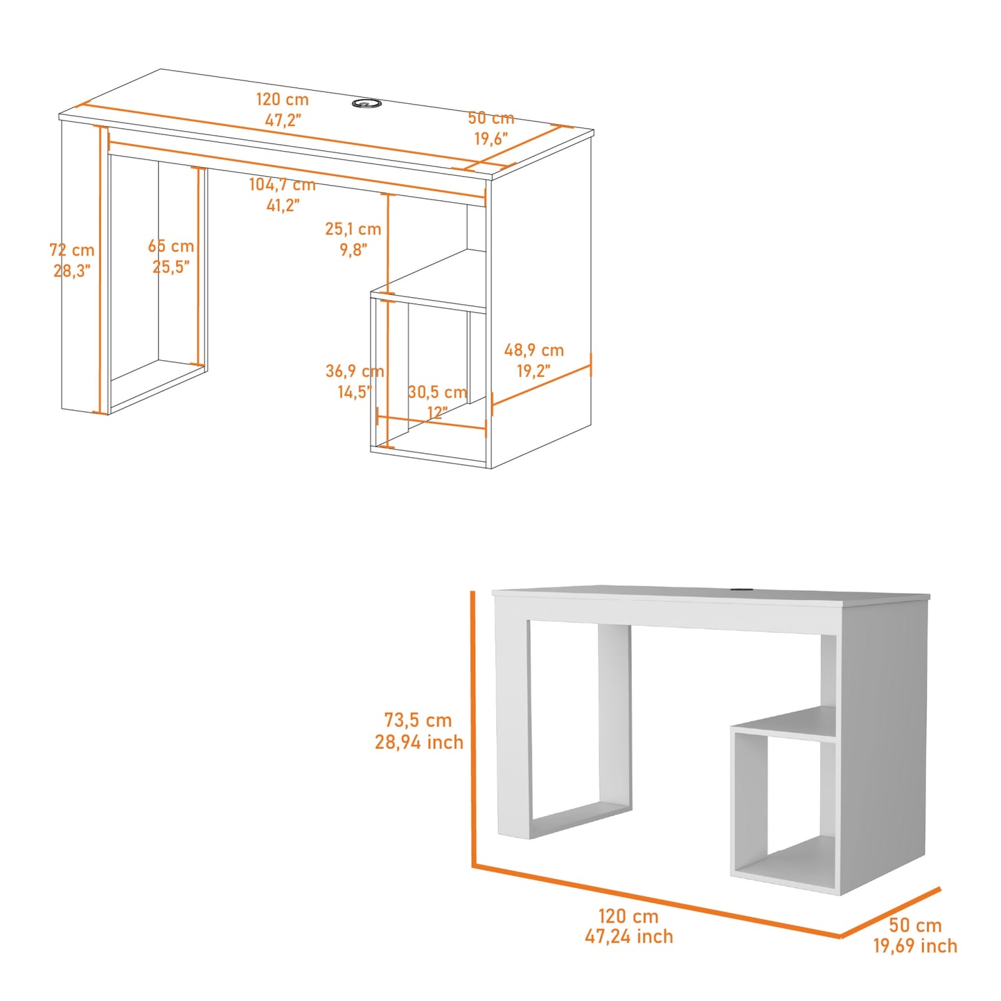 Escritorio Dos Cajones, FM Furniture 061B, Wengue