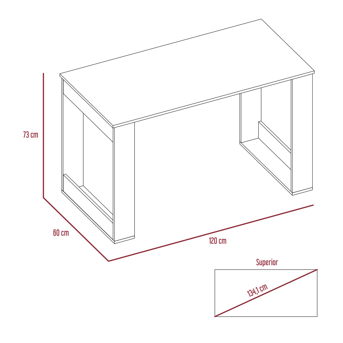 Escritorio, FM Furniture 057B, Blanco