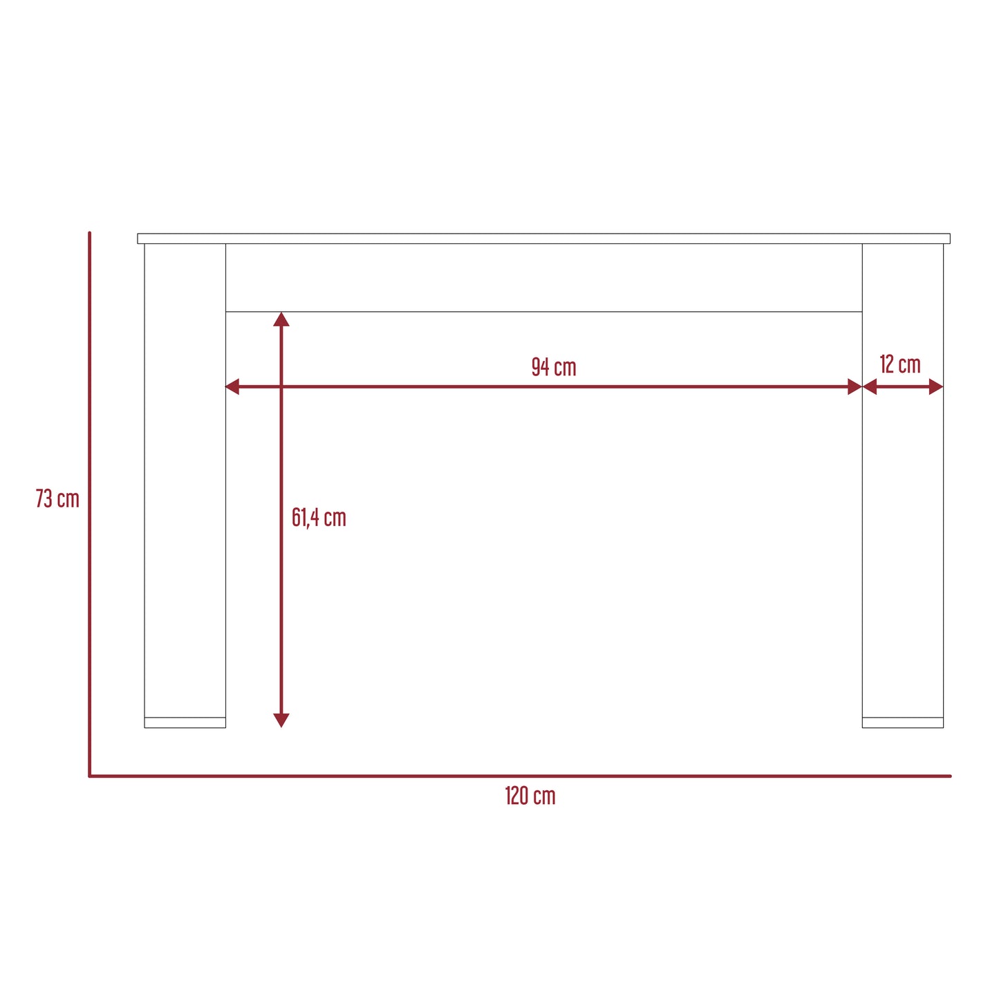 Escritorio, FM Furniture 057B, Blanco