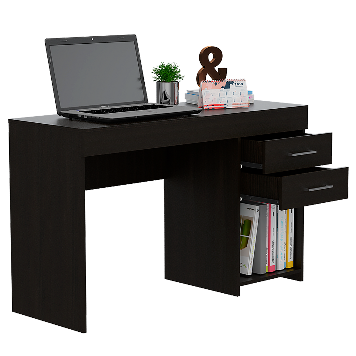 Escritorio Dos Cajones, FM Furniture 061B, Wengue