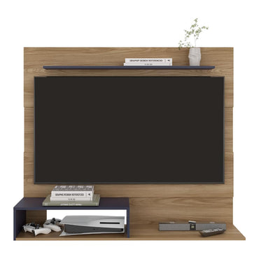 Panel de Tv Beijing, Fresno Europeo y Azul Kronos, con espacio para tv 55"