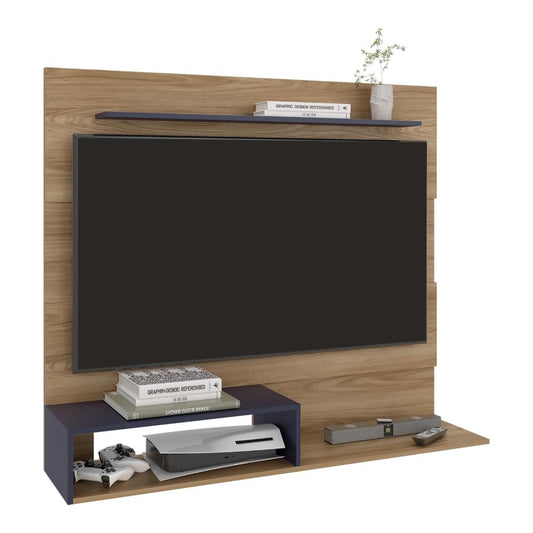 Panel de Tv Beijing, Fresno Europeo y Azul Kronos, con espacio para tv 55"